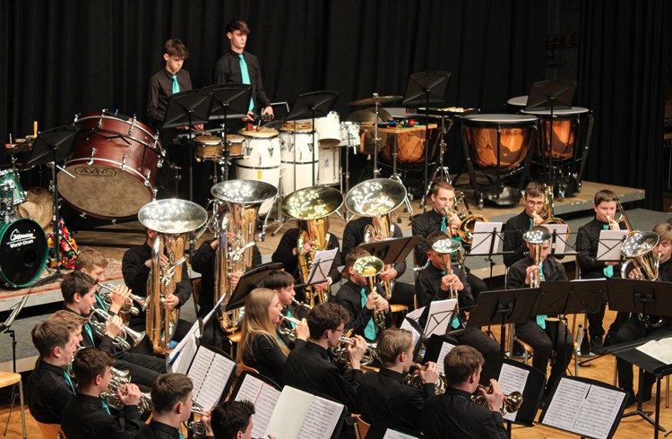Die Jugend Brass Band Oberer Sempachersee überraschte das Publikum. (Foto Gabriela Mettler/zVg)