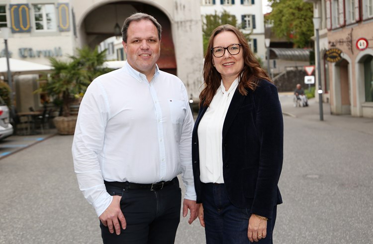 Sitzen auch in der kommenden Legislatur für die FDP Sempach im Stadtrat: Christian Stofer und Tanja Schnyder. (Foto Geri Wyss)
