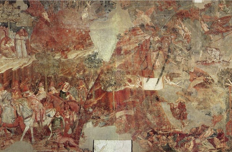 Das Fresko «Triumph des Todes» im Monumentalfriedhof von Pisa wurde von einem Maler namens Buffalmacco im 14. Jahrhundert geschaffen (abgebildet ist ein Ausschnitt). (Foto zvg)
