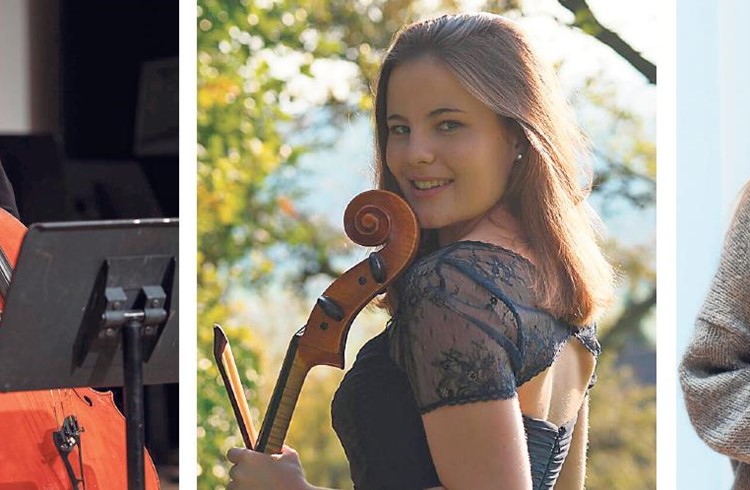 Machen beim Projekt «Auftakt» mit, das dem Musikernachwuchs eine sinfonische Plattform bieten will (v. l.): Julia Käppeli, Annina Zumbühl und Lara Stöckli. (Foto zvg)