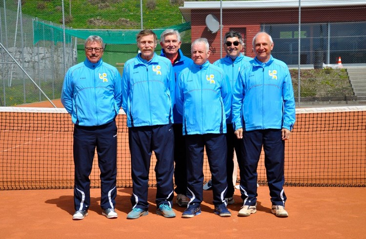 Die erfolgreichen Senioren des TC Hildisrieden (von links): Walter Burkhard, Franz Schuler, Hans Dürger, Franz Felder, Markus Koch, Silvano Sarri (Captain). (Foto zvg)