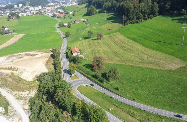 Die Sanierung des Knoten Horüti ist Bestandteil des Projekts zum Ausbau der Kantonsstrasse durch das Ränggloch.   (Foto zvg)