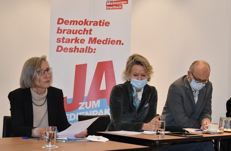 Das überparteiliche Komitee «Luzerner Medienvielfalt» präsentiere am Mittwoch seine Argumente für ein Ja.  (Foto Stephan Weber)