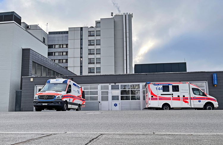 Das Luzerner Kantonsspital in Sursee Luks im Januar 2022. (Foto Manuel Arnold)