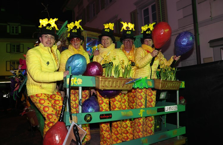 Sind sonst auch ein fester Bestandteil der Städtlifasnacht: Die Gschmorige aus Geuensee, ehemalige Mitglieder der Guuggenmusik Geugguseer. (Foto Geri Wyss)