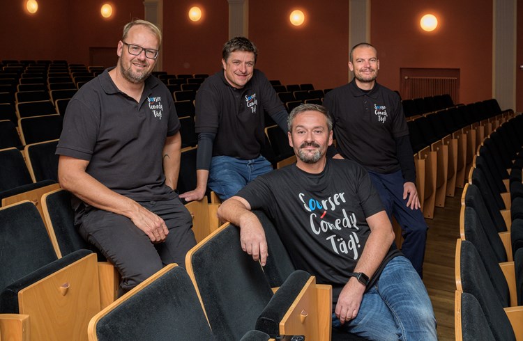 Das OK der Soorser Comedy Täg von links: Christian Berner, Damir Cirkvencic, Manuel Müller und Christian Albisser.  (Foto zvg)
