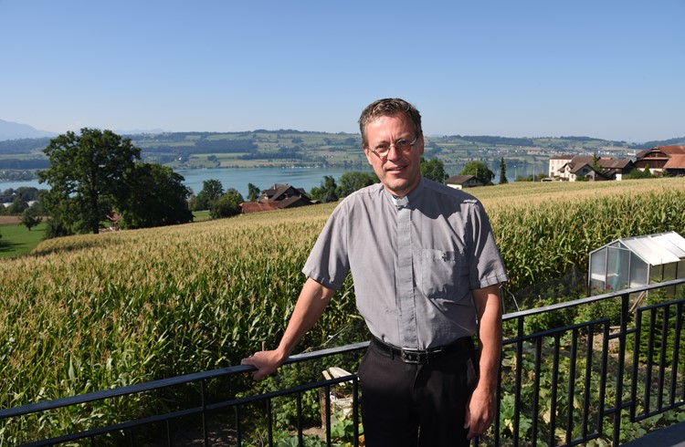 Missionar Guido Helfenstein bei seinem Heimaturlaub im Unterfluck in Sempach. (Foto Geri Wyss)