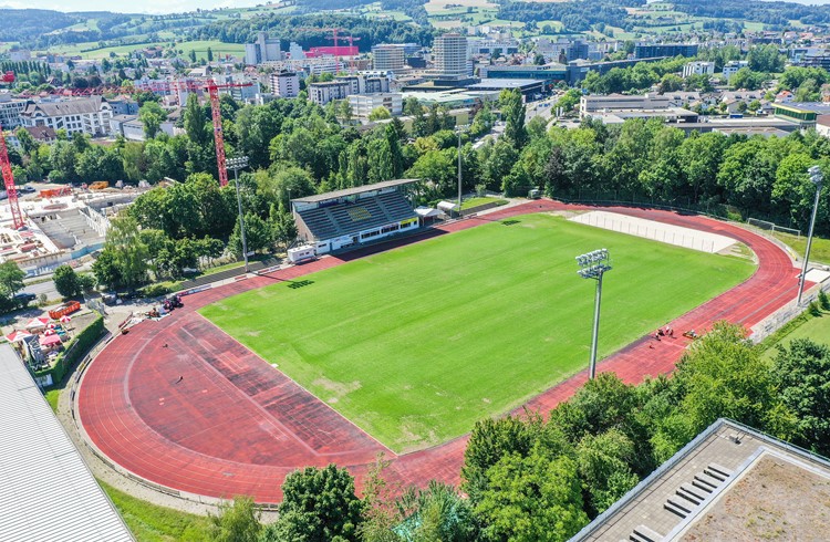 Das Stadion Schlottermilch, Heimstätte des FC Sursee. (Foto Manuel Arnold)