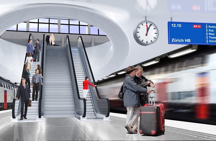 So könnte dereinst der Durchgangsbahnhof Luzern aussehen, der zirka im Jahr 2040 eröffnen soll, wenn alles nach Plan läuft. (Foto zvg)