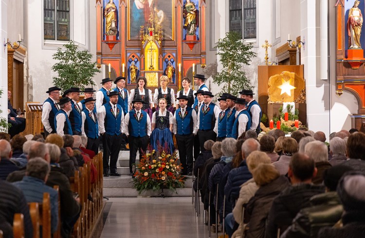 Der Jodlerklub Nottwil begeisterte beim Konzert in der Pfarrkirche St. Marien. (Foto ZVG)
