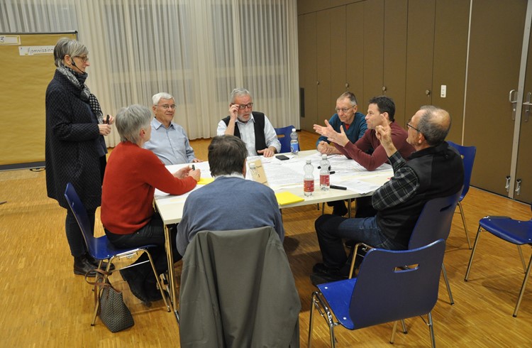 Trotz geringem Interesse am Workshop gab es intensive Diskussionen.  (Foto Stefan Schmid)