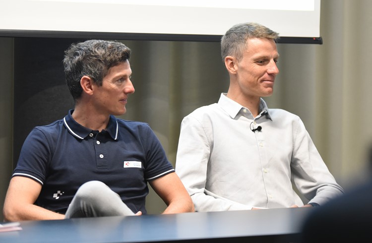 Zwei Jahre nach dem Rücktritt von Mathias Frank (links) verliert Nottwil mit Michael Schär (rechts) seinen zweiten Radprofi. (Foto Manuel Arnold)