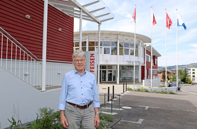 Der heute 83-jährige Heinrich Meyer erlebte den herausfordernden Bau des Zentrums Sagi als damaliger Gemeindepräsident von Nottwil. (Foto Geri Wyss)