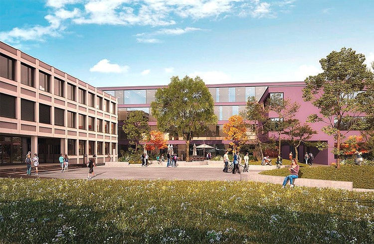 So soll die neue Kantonsschule Sursee nach dem Umbau aussehen. (Foto zVg)