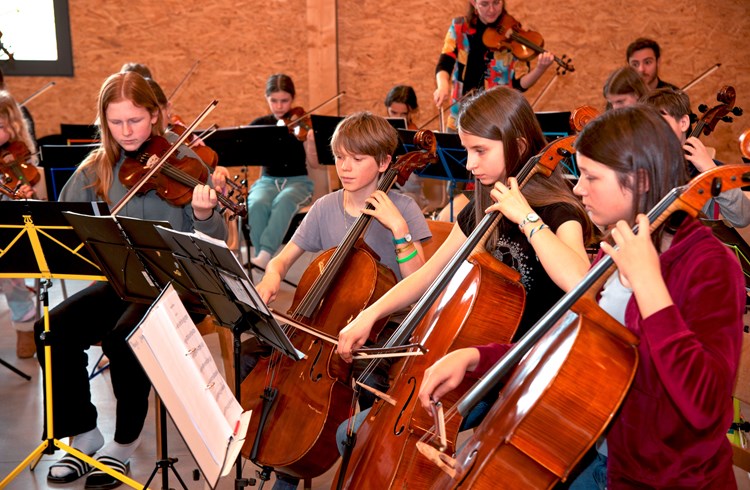 Im Lager des Jugendstreichorchesters Luzern Landschaft wurde ein abwechslungsreiches Konzertprogramm einstudiert. (Foto zVg)