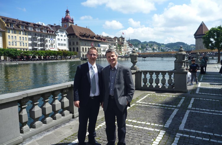 Jim Wolanin (links) und Roger Zurbriggen haben weiterhin Lust auf den Kantonsrat. (Foto zvg)