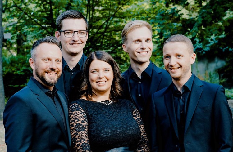 Diese fünf Sänger werden am 1. Juni die Zuhörer begeistern: Calmus aus Leipzig. (Bild zvg)