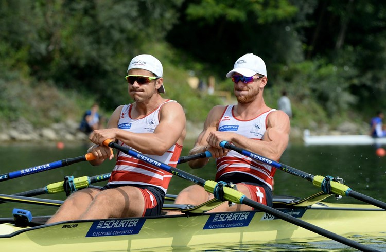 Roman Röösli (links) fährt an die Olympischen Spiele. (Foto Swiss Rowing / Detlev Seyb)